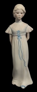 lot 221 image: Vintage Cybis Betty Blue Porcelain Figurine