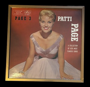 lot 230 image: Framed Patty Page Record Album