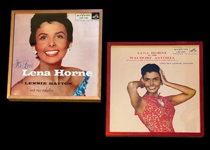 lot 263 image: Two Lena Horne Framed Record Albums