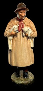 lot 265 image: Royal Doulton Lambing Time Figurine, HN 1890