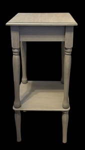 lot 274 image: Petite Gray Accent Table