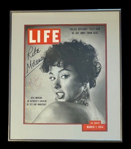 lot 282 image: Autographed Life Magazine Cover by Rita Moreno