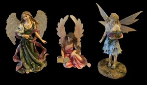 lot 181 image: Lenox Legendary Figurines Including Princesses Porcelain Figurine, Angel of Knowledge Angels Around Us Munro 2004