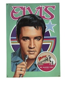 lot 88 image: Decorative Tin Elvis Wall Hanging