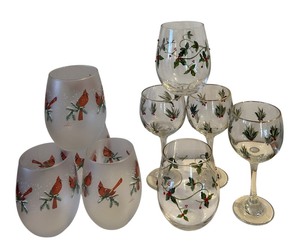 lot 244 image: Variety of Gorgeous Glass  Stemware