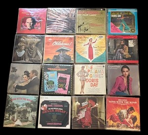 lot 345 image: Record Albums including Oklahoma, Gone with the Wind, My Fair Lady, Does Day and More