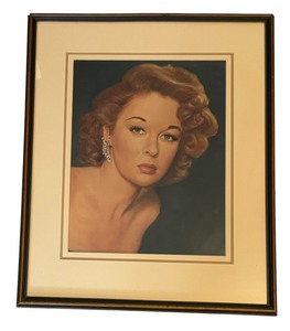 lot 361 image: Susan Hayward Framed Portrait Print