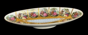 lot 413 image: Vintage Royal Vienna Porcelain Relish Dish