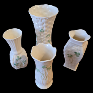 lot 326 image: Collection of Belleek Vases