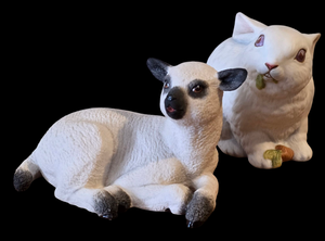 lot 327 image: Pair of Fine Porcelain Aynsley Animal Figures