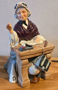 lot 396 image: Royal Doulton Schoolmarm Figure, HN 2223