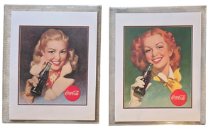 lot 398 image: Two Vintage Coca Cola Advertisings Prints