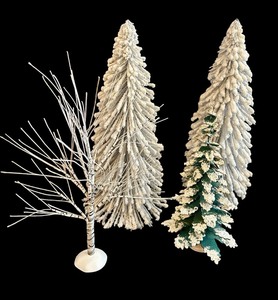 lot 298 image: Pretty Trio of Faux Tree Decorations
