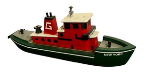 lot 438 image: Steamboat Motif Cribbage Board