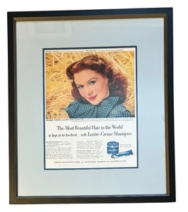 lot 487 image: Rhonda Fleming for Lustre-Creme Shampoo Promotional Print