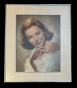 lot 496 image: Gene Tierney Portrait Print