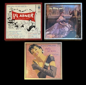 lot 522 image: Framed Record Albums including Lil Abner, The King and I and Judy Garland