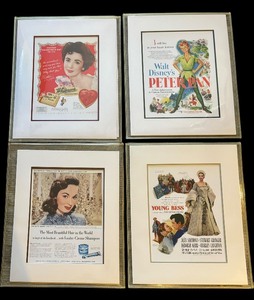 lot 527 image: Four Unframed Advertising Prints for Lustre-Creme Shampoo, Peter Pan, Young Bess and Whitmans Chocolate