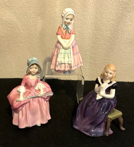 lot 534 image: Tootles, Affection and Bo Peep Royal Doulton Figurines