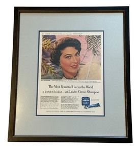 lot 550 image: Ava Gardner for Lustre-Creme Shampoo Advertising Print