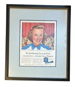 lot 558 image: June Allyson for Lustre-Creme Shampoo Advertising Print