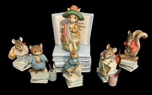 lot 557 image: Beatrix Potter Figurines including Peter Rabbit, Timmy Tiptoes, Tom Kitten and More