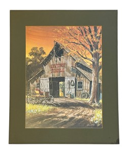 lot 565 image: The Livery Stable Unframed Print by Bob Bates