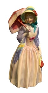 lot 575 image: Miss Demure Royal Doulton Figurine HN 1402