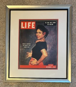 lot 598 image: Dorothy Dandridge Framed Life Magazine Cover