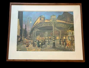 lot 604 image: Sixth Avenue Elevated at Third Street Print by John Sloan