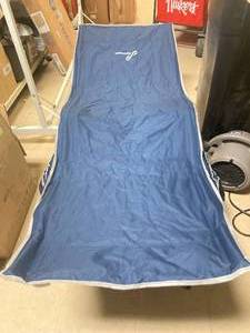 lot 2 image: Folding Single Camping Cot with Pockets & Carrying Case