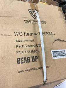 lot 38 image: Brand New in Box Full Case of WestChester Protective Gear X-Small Gloves