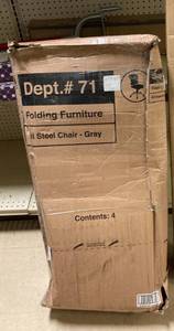 lot 64 image: Brand New in Box All Steel Office Chair