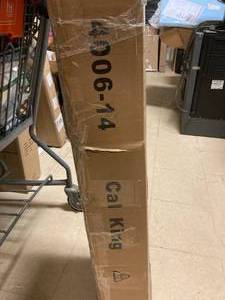lot 77 image: Brand New in Box California King Platform Bed Frame