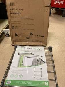 lot 84 image: Lot of 2 brand new Greenway Wall Mounted Drying Racks