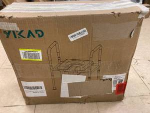 lot 119 image: Brand New Bedside Commode or Over the toilet Raised Seat with Handles