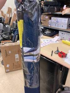 lot 126 image: Brand New Members Mark Navy Patio Umbrella