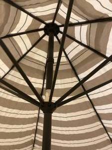 lot 111 image: Members Mark 10 Cabana Market Umbrella with Sunbrella Fabric
