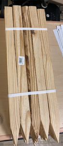lot 68 image: new bundle of 24 tall garden stakes