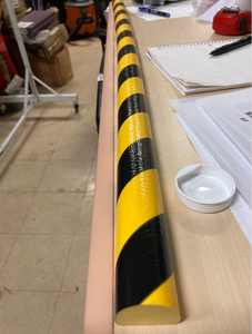 lot 86 image: Brand New in Tube 40 Yellow & Black Adhesive Foam Bumper