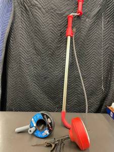 lot 1 image: Three Assorted Plumbing Drain AugersSnakes