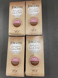 lot 29 image: Set of 4 Jergens Natural Glow Face Moisturizers SPF 20, Medium to Deep Skin Tones