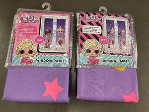 lot 36 image: LOL 2 X Surprise Window Panels Set of 2 with Star Design