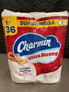 lot 205 image: Charmin Ultra Strong Toilet Paper 6 Mega Rolls Pack