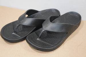 lot 129 image: Nuusol Unisex Cascade Rubber Flip Flops -Mens 9Womens 10