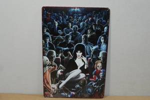 lot 192 image: Novelty Metal Sign -Elvira