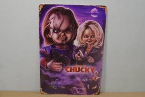 lot 193 image: Novelty Metal Sign -Chucky