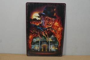 lot 195 image: Novelty Metal Sign -Freddy Kruger