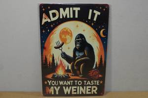 lot 196 image: Novelty Metal Sign -Admit It