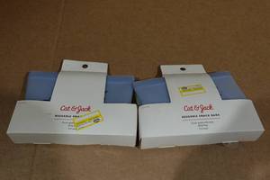 lot 49 image: 2 Cat & Jack 2-Packs Reusable Snack Bags